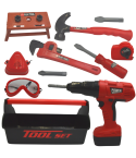 Mu Bear & Co- Tool Set Toy In Carrycase- Toolset With Electric Drill